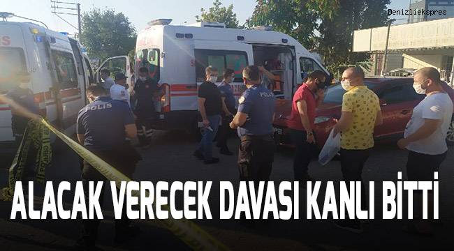 Alacak verecek davası kanlı bitti