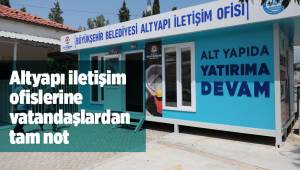 Altyapı iletişim ofislerine vatandaşlardan tam not