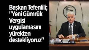 Başkan Tefenlili;