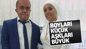 Boyları küçük aşkları büyük oldu.