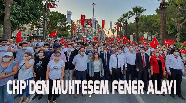 CHP Denizli İl Örgütünden muhteşem fener alayı