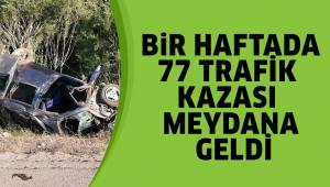 Denizli’de bir hafta içerisinde 77 trafik kazası meydana geldi