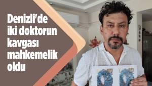 Denizli'de iki doktorun kavgası kamerada
