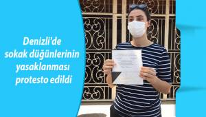 Denizli'de sokak düğünlerinin yasaklanması protesto edildi