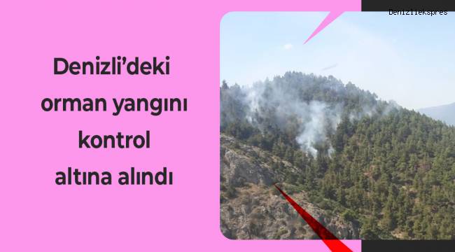 Denizli’deki orman yangını kontrol altına alındı