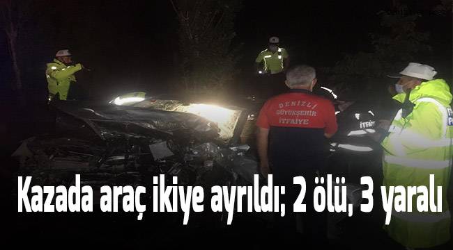 Kazada ikiye ayrılan araçtan kopan parça arkadan gelen aracın sürücüsüne isabet etti: 2 ölü, 3 yaralı