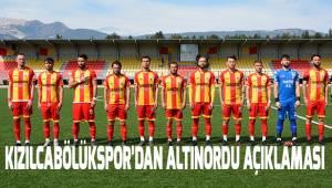 Kızılcabölükspor'dan Altınordu açıklaması