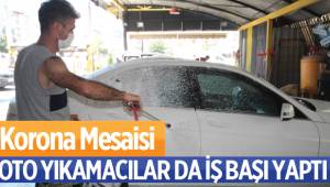 Oto yıkamacılarda korona virüs mesaisi