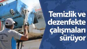 Pamukkale'de bayram sonrası temizlik ve dezenfekte çalışmaları sürüyor