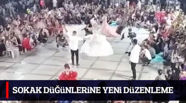 Sokak düğünlerine yeni düzenleme