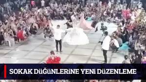 Sokak düğünlerine yeni düzenleme