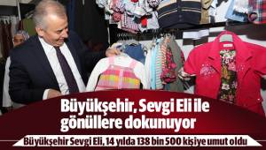 Büyükşehir Sevgi Eli, 14 yılda 138 bin 500 kişiye umut oldu