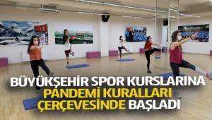 Büyükşehir spor kursları kaldığı yerden devam ediyor
