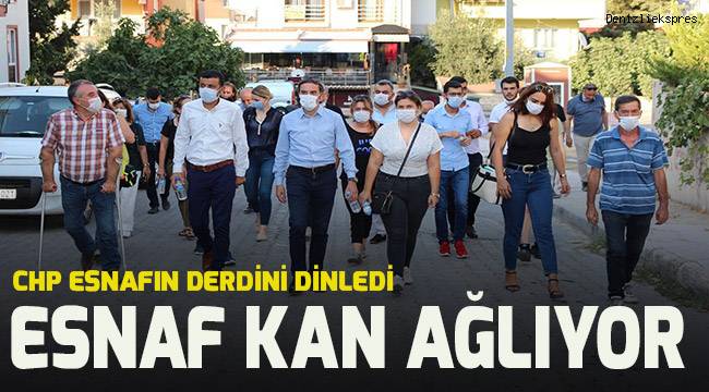 CHP Denizli Örgütleri esnafın derdini dinledi