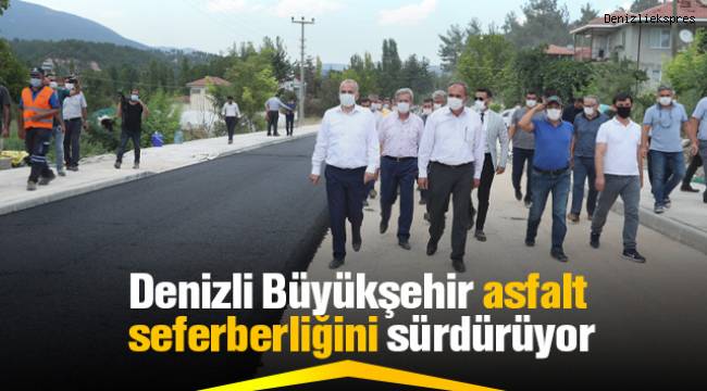 Denizli Büyükşehir asfalt seferberliğini sürdürüyor