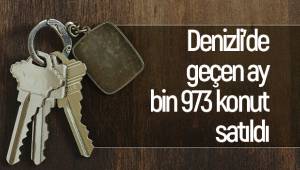 Denizli’de geçen ay bin 973 konut satıldı