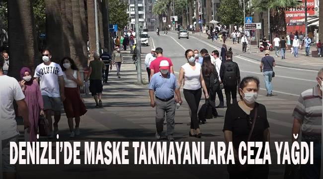 Denizli’de maske takmayan 740 vatandaşa 666 bin TL ceza
