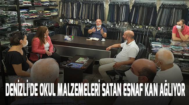 Denizli'de okul malzemeleri satan esnaf kan ağlıyor