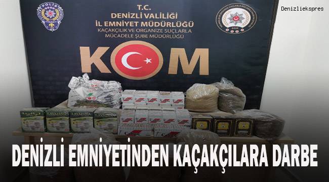 Denizli emniyetinden kaçakçılara büyük darbe