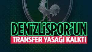 Denizlispor’un transfer yasağı sona erdi