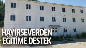 Hayırseverden eğitime büyük destek