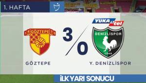 İlk Yarı Sonucu : Göztepe 3-0 Y.Denizlispor
