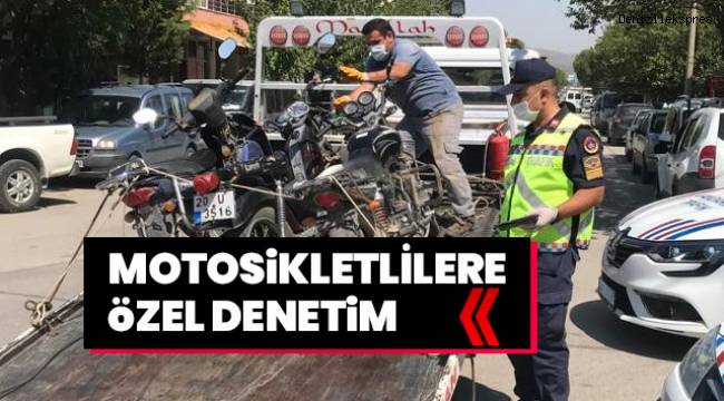Jandarmadan motosikletlere yönelik özel denetim