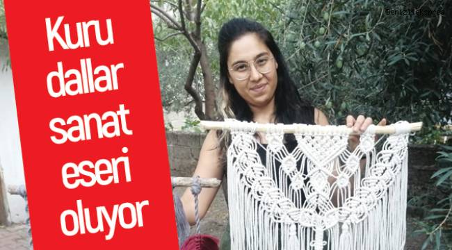 Kuru dallar sanat eseri oluyor