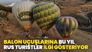 Pamukkale'de balon uçuşlarına Rus turistlerden ilgi