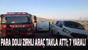 Para dolu zırhlı araç kaza sonrası taklalar attı: 7 yaralı