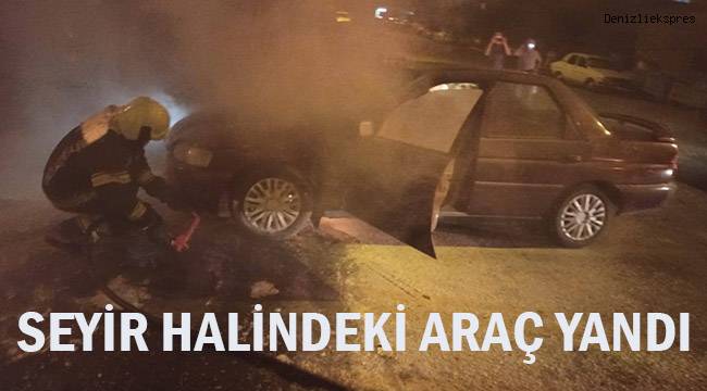 Seyir halindeki otomobil dumanların ardından yandı