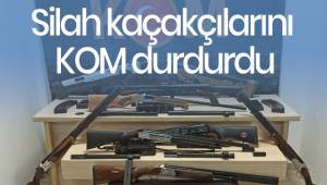 Silah kaçakçılarını KOM durdurdu