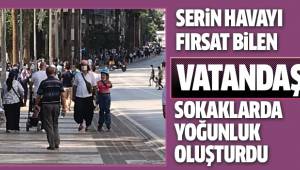 Yağışın ardından serinleyen havayı vatandaşlar fırsat bildi