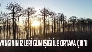 Yangının izleri gün ışığıyla ortaya çıktı
