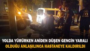 Yaralı olduğu anlaşılan genç hastaneye kaldırıldı