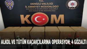 Alkol ve tütün kaçakçılarına operasyon: 4 gözaltı