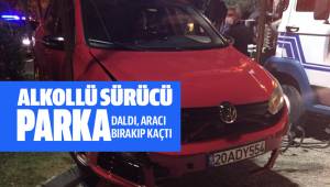 Alkollü sürücü çocuk parkına daldı, aracı bırakıp kaçtı