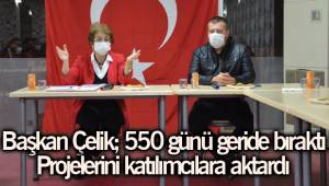 Başkan Çelik, katılımcılara projelerini aktardı