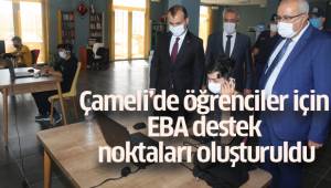 Çameli’de öğrenciler için EBA destek noktaları oluşturuldu