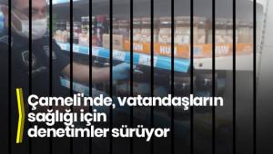 Çameli'nde, vatandaşların sağlığı için denetimler sürüyor