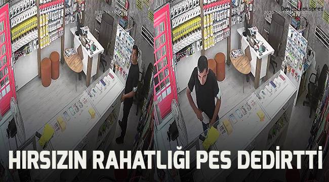 Çırağa tezgah kurup sıfır telefon çaldı, geriye dönüp dağıttığı reyonu topladı