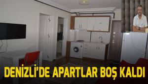 Denizli’de apartlar boş kaldı