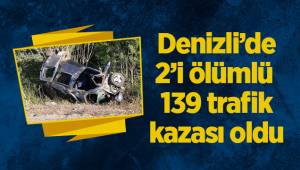 Denizli’de son bir hafta içerisinde 2’i ölümlü 139 trafik kazası meydana geldi