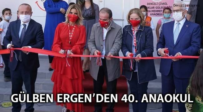 GÜLBEN ERGEN 40. ANAOKULUNU ÇİVRİL'DE AÇTI