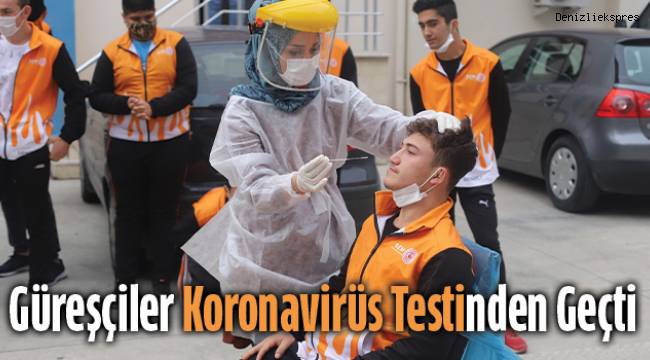 Güreşçiler korona virüs testinden geçti