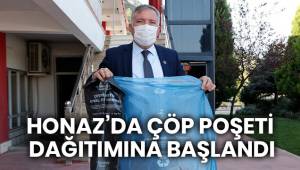 HONAZ'DA ÇÖP POŞETİ DAĞITIMINA BAŞLANDI