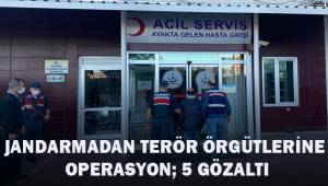Jandarmadan terör öğütlerine operasyon: 5 gözaltı