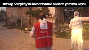 Kızılay, Sarayköy’de karantinadaki ailelerin yardıma koştu