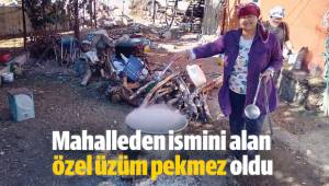 Mahalleden ismini alan özel üzüm pekmez oldu