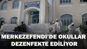 Merkezefendi Belediyesi okulları dezenfekte etti
